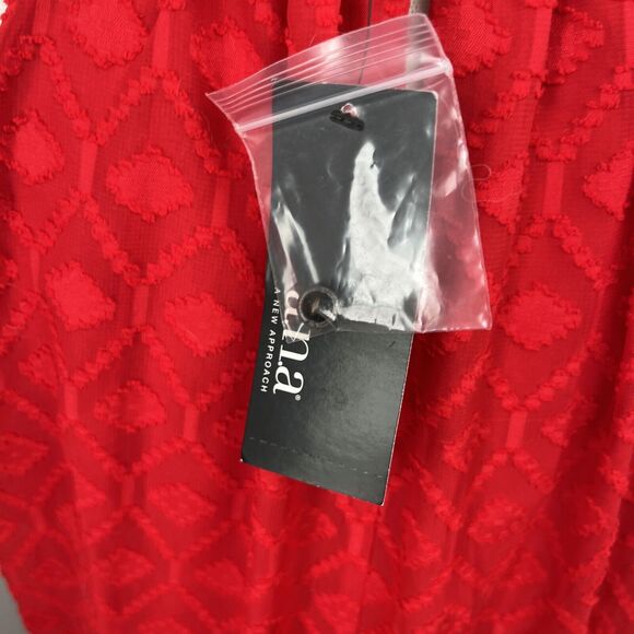 a.n.a A New Approach Cyber Red Party Holiday Dress Size Large New with Tags - Picture 9 of 16